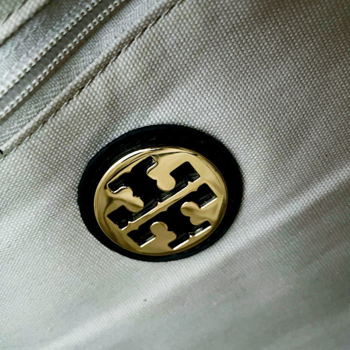 1円【入手困難品■定価10万】Tory Burch トリーバーチ エラ ロゴドン A4 ビジネスバッグ トート レザー メンズ レディース 大容量 ベージュ_画像9