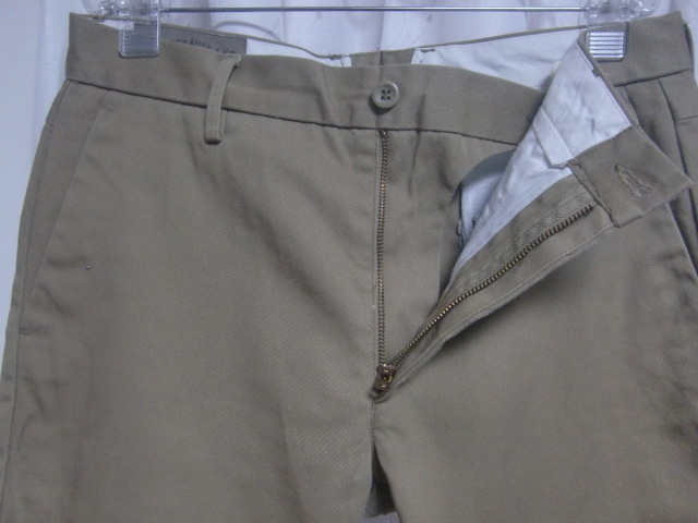 【中古】★Levi's Vintage Type Plain Front Chino Pants W34×L32　Khaki/リーバイス ヴィンテージタイプ チノパンツ 34インチ カーキ★_画像3