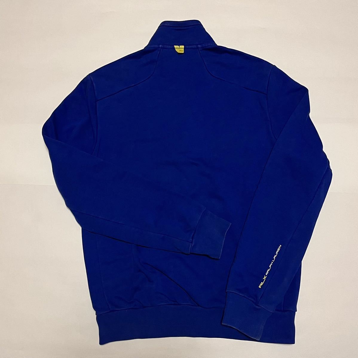 RALPH LAUREN ラルフローレン RLX ゴルフウェア ハーフジップシャツ スウェットシャツ Mサイズ ブルー_画像3