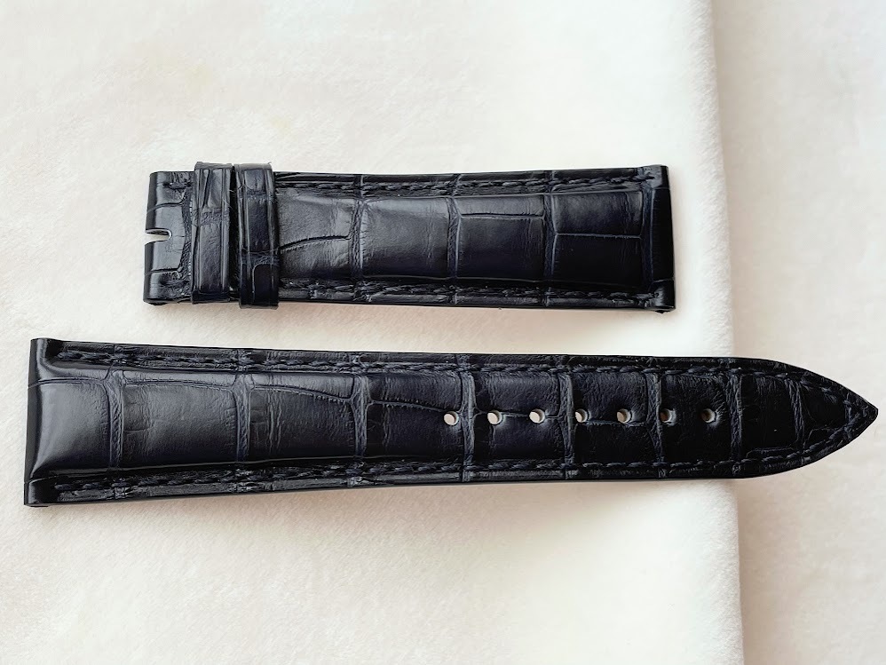 ULYSSE NARDIN black ko belt dark blue 21mm new goods 