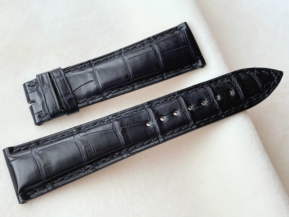 ULYSSE NARDIN black ko belt dark blue 21mm new goods 