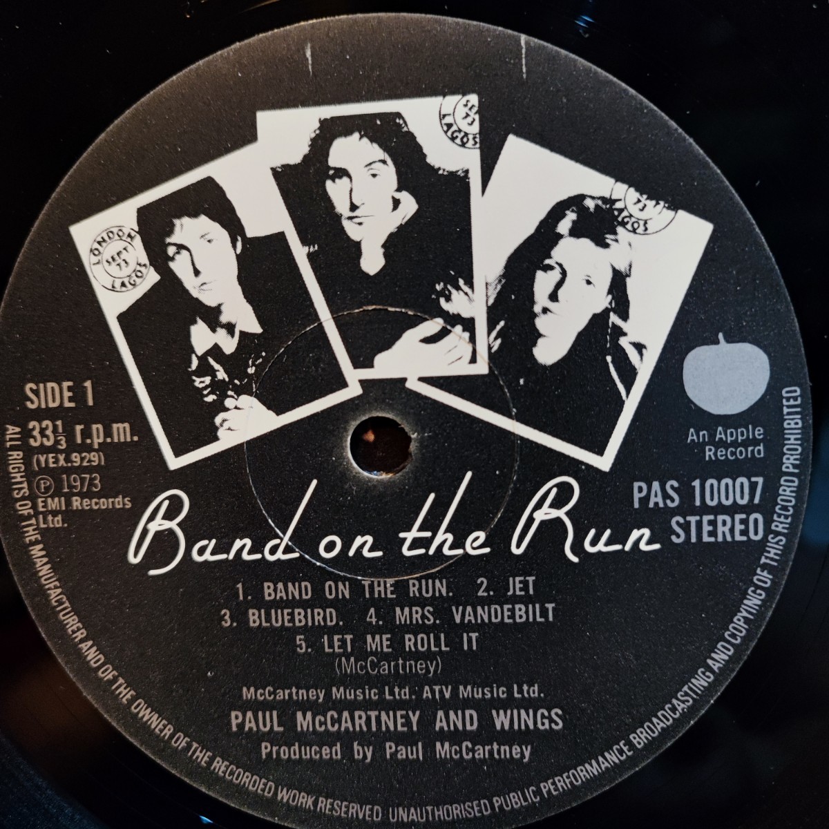 LP UK ORIG BAND ON THE RUN バンド・オン・ザ・ラン ポール・マッカートニー&ウイングス Paul McCartney & WINGS オリジナル 美盤_画像6