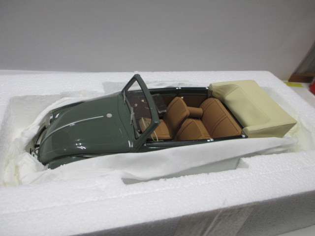 新品　1/18　ミニチャンプス　VW　ビートル　コンバーチブル　1949　グリーン　絶版