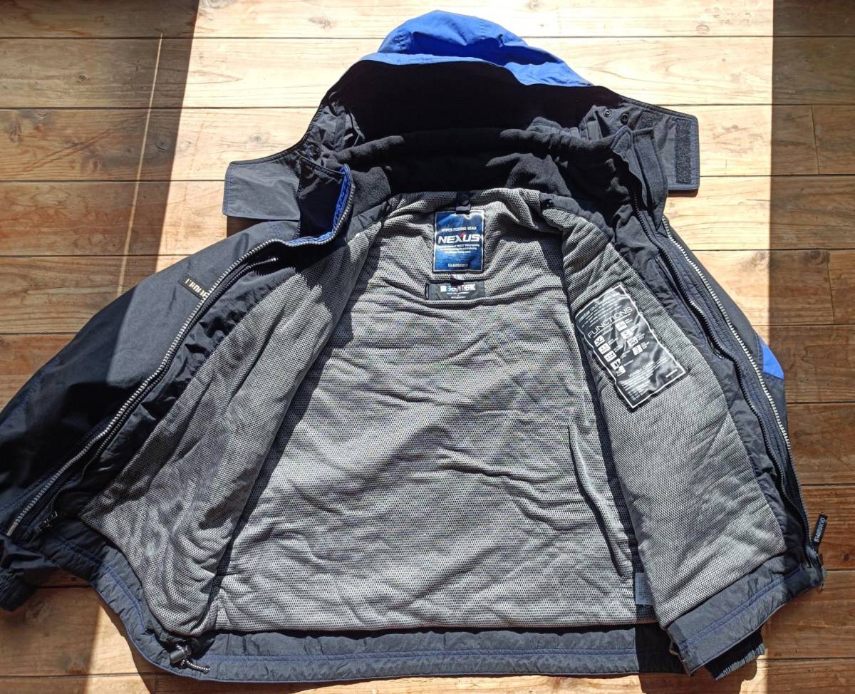 送料無料♪SHIMANO NEXUS BREATH THERMO GORE-TEX シマノ フィッシングジャケット RB-162N ゴアテックス size XL シーバスヒラスズキ_画像8