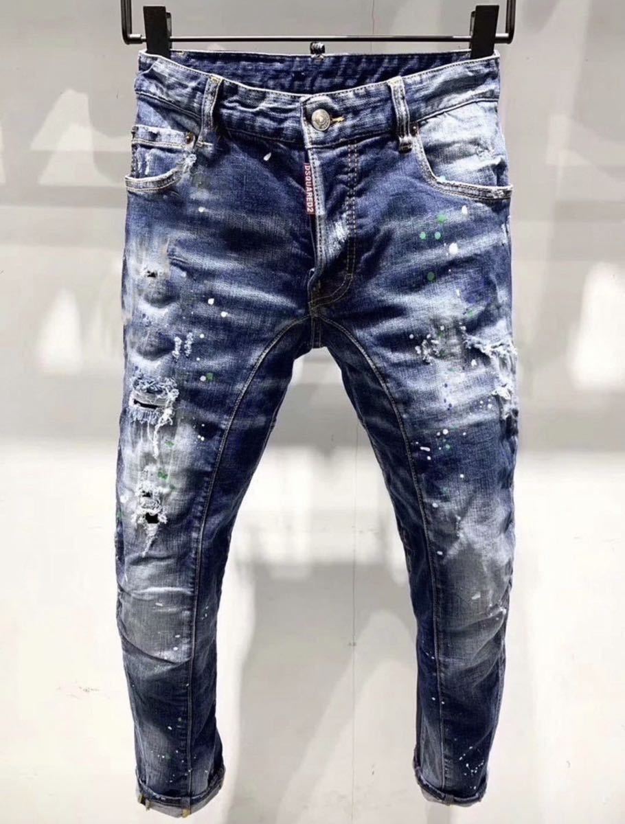 【新品】 DSQUARED2 ディースクエアード サイズ46デニム ジーンズ ジーパン ボトムス_画像1