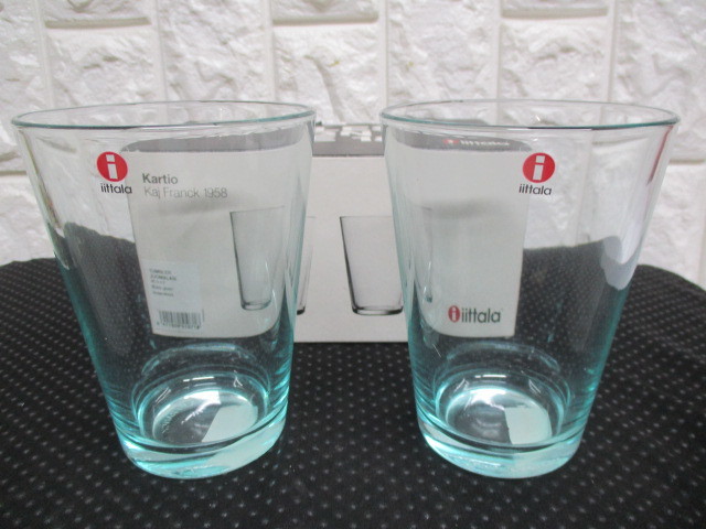 16-4/新品 iittala イッタラ Kartio (カルティオ) タンブラー ペア　2個セット グラス_画像1