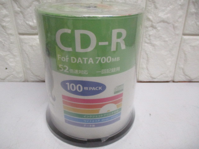 E765/未使用 データ用CD-R 100枚セット 700MB 52倍速 まとめ売り_画像1