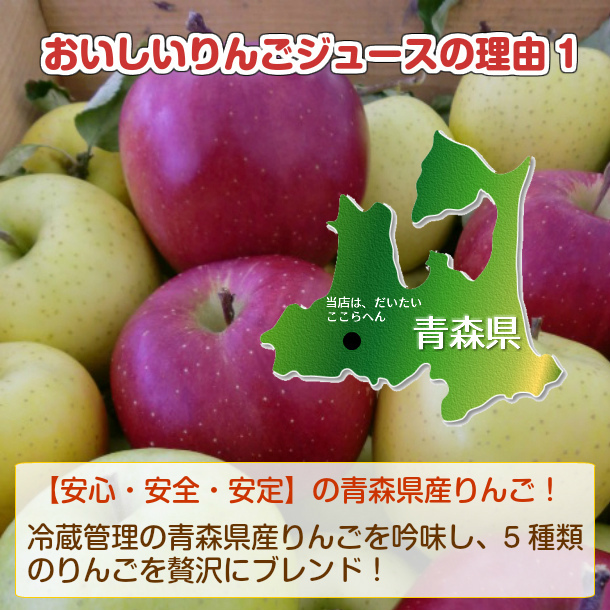 葉とらず りんごジュース 1000mg 12本 1ケース 青森産 100%ストレート果汁 無添加 リンゴジュース ジュース 青研_画像6