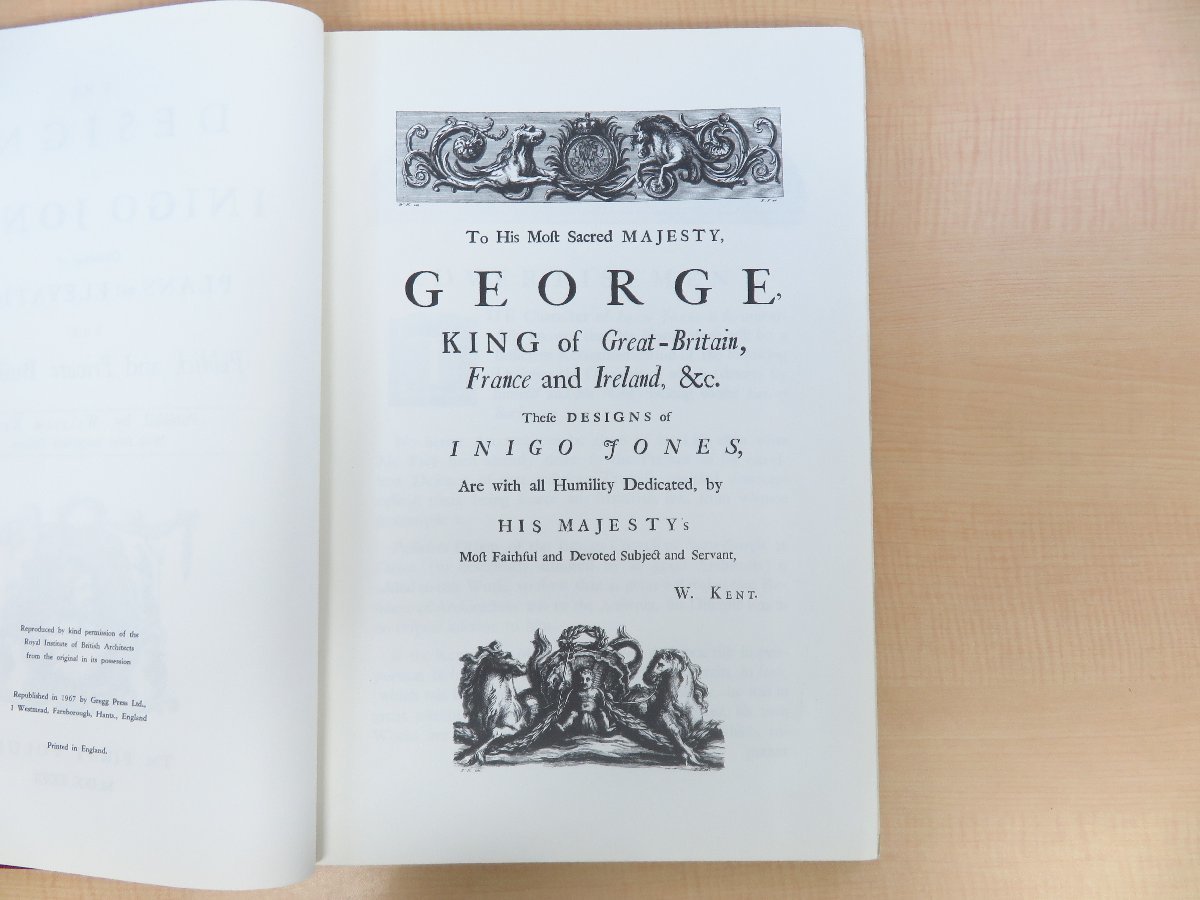 18世紀英国建築家イニゴー・ジョーンズ建築図面集 William Kent『Designs of Inigo Jones』1967年Gregg Press刊 ファクリミリ復刻版_画像4