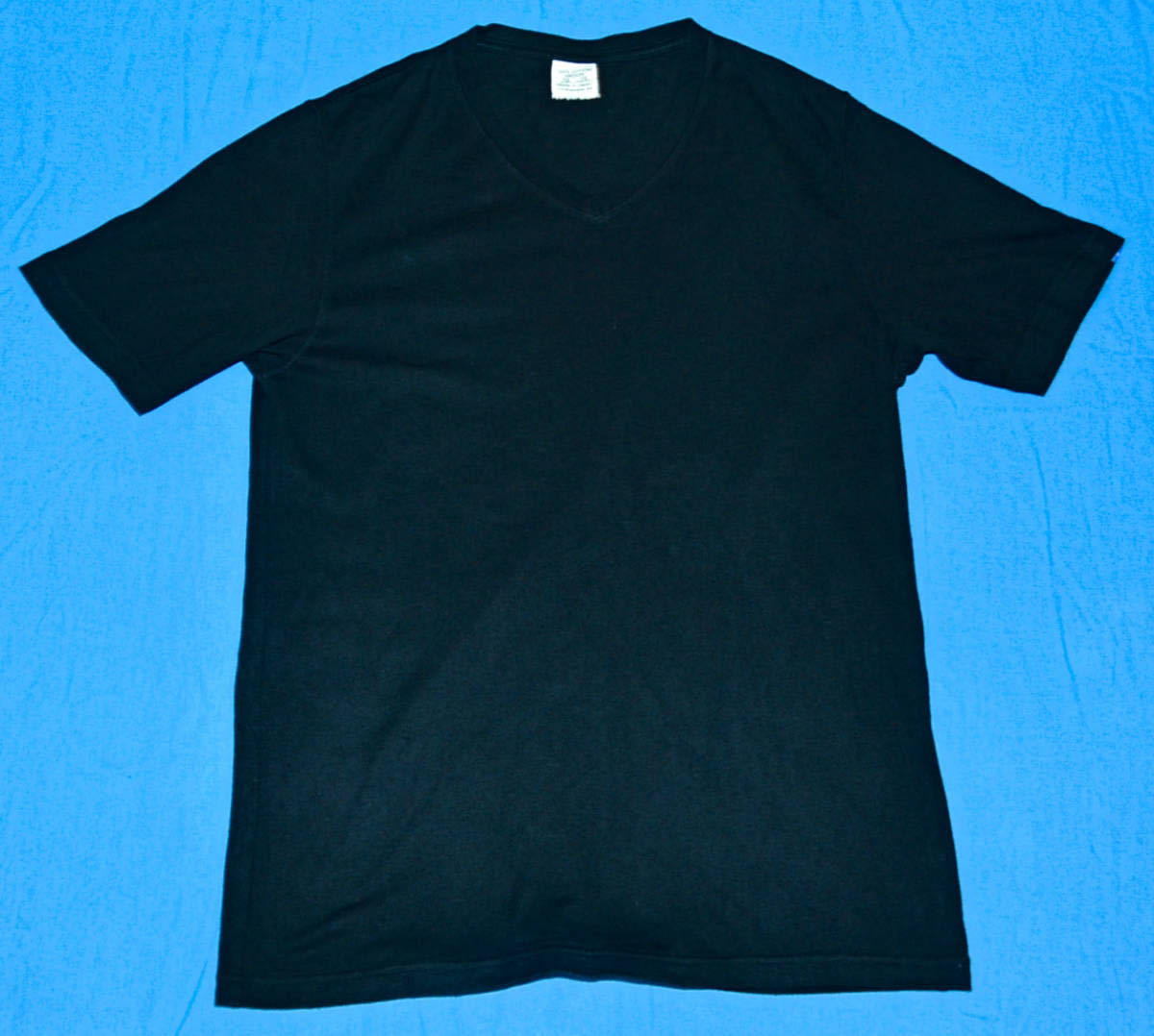 LOOPWHEELER ループウィラー ライトウェイト Vネック Tシャツ ブラック Mサイズの画像1