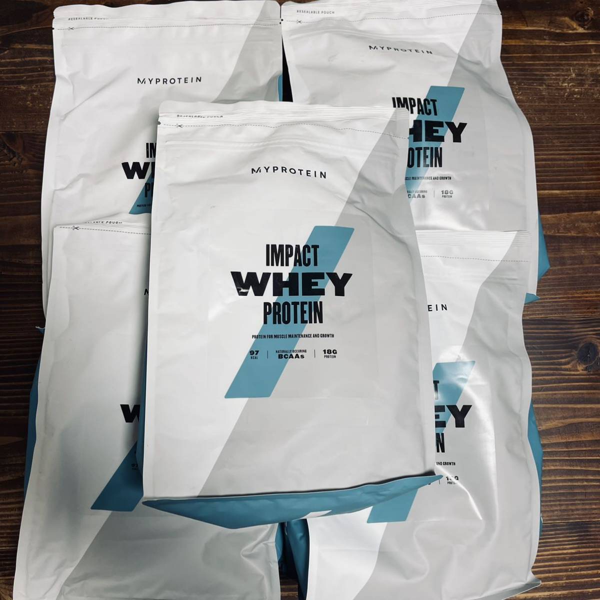 SALE!! マイプロテイン ホエイ ナチュラルチョコレート 1kg×5袋5キロ MYPROTEIN IMPACT _画像2