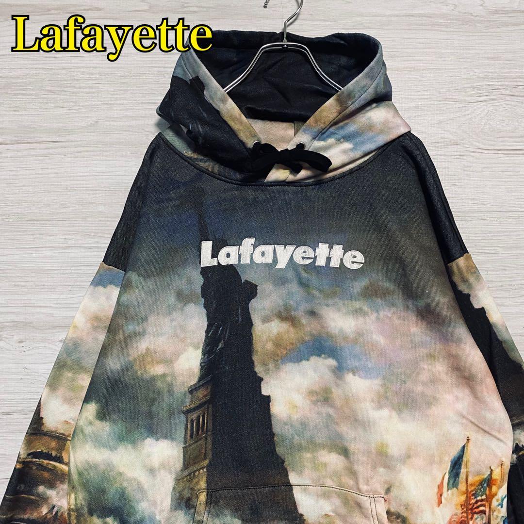 希少デザイン】Lafayette ラファイエット パーカー XLサイズ 総柄 絵画