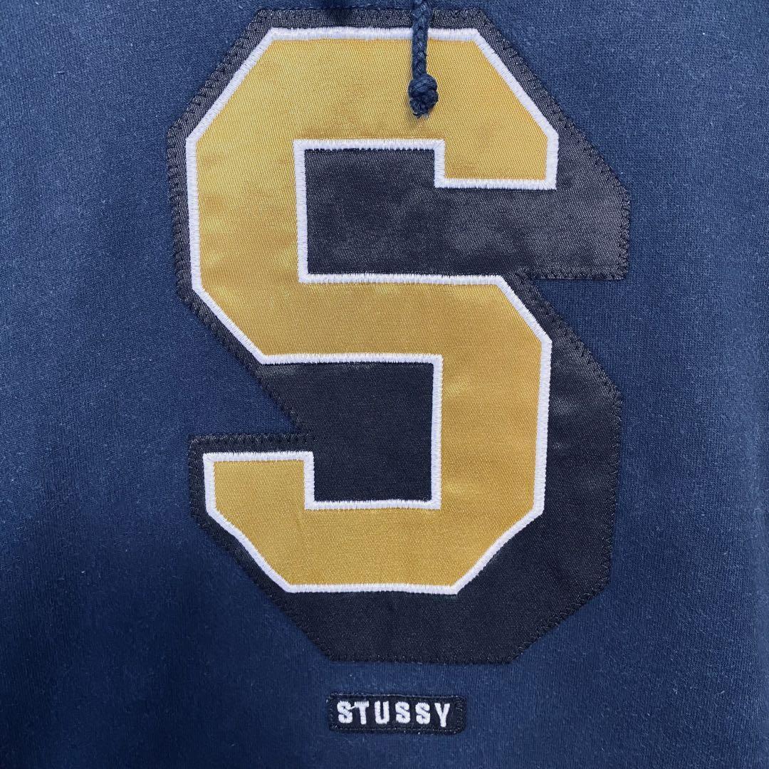 希少デザイン】STUSSY ステューシー パーカー Sロゴ センター 希少デザイン】STUSSY ステューシー パーカー Sロゴ センター