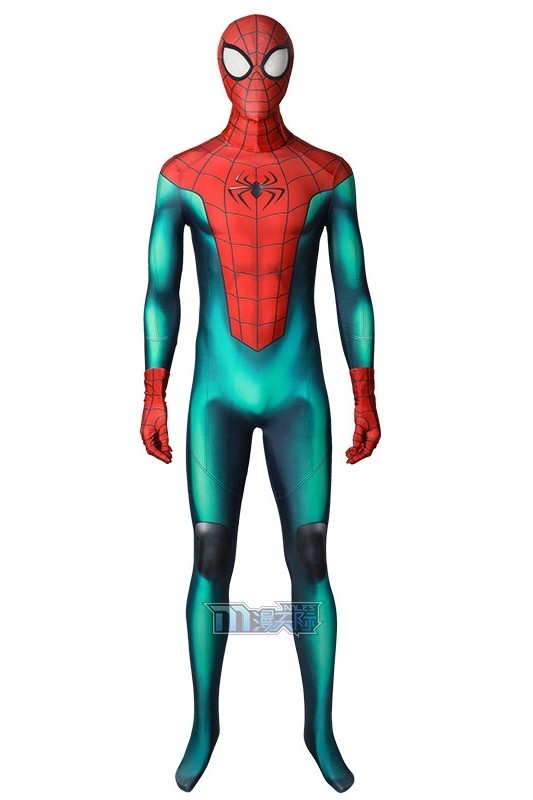 cox564工場直販 スパイダーマン Spider-Man PS5 マイルズ・モラレス 全身タイツ ジャンプスーツ コスプレ衣装_画像1