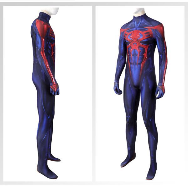 cox546工場直販 高品質 実物撮影 スパイダーマン Spider-Man 2099 全身タイツ ジャンプスーツ コスプレ衣装_画像3