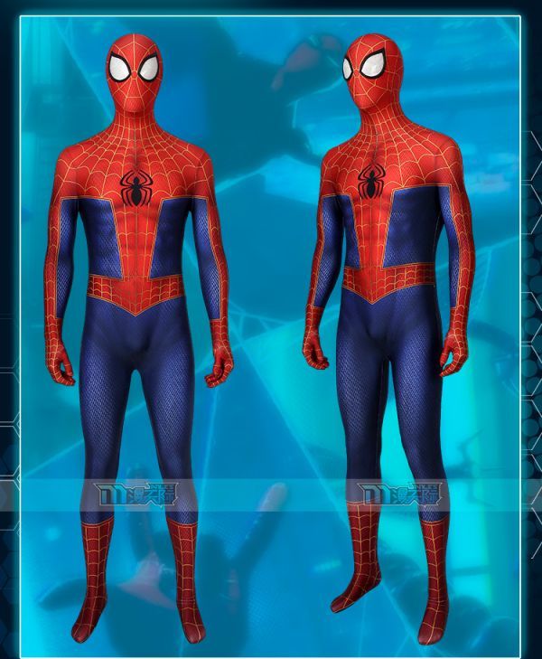 cox588スパイダーマン Spider-Man スパイダーバース ピーター・パーカー 全身タイツ ジャンプスーツ コスプレ衣装_画像2