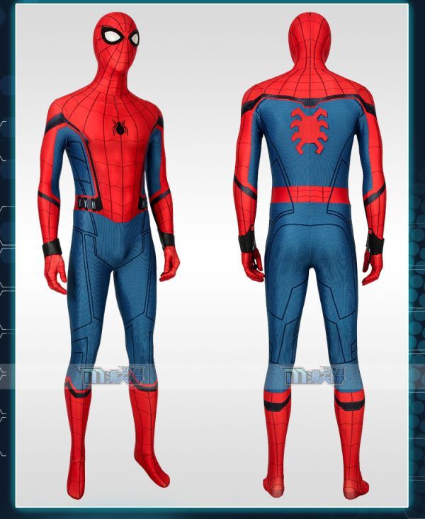 cox594工場直販 スパイダーマン Spider-Man ファー・フロム・ホーム ピーター・パーカー 全身タイツ コスプレ衣装_画像3