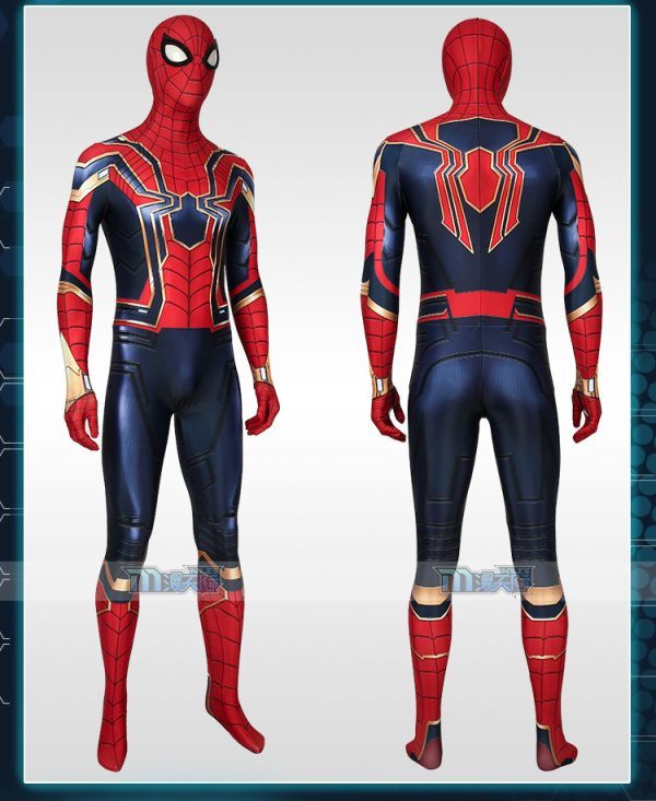 cox593スパイダーマン Spider-Man アベンジャーズ/エンドゲーム アイアン・スパイダー 全身タイツ コスプレ衣装_画像3