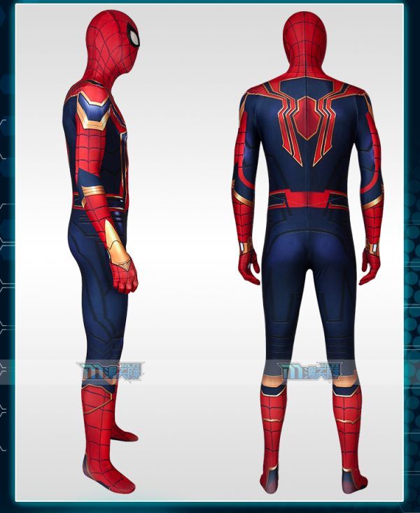 cox584工場直販 スパイダーマン Spider-Man ノー・ウェイ・ホーム アイアン・スパイダー 全身タイツ コスプレ衣装_画像3