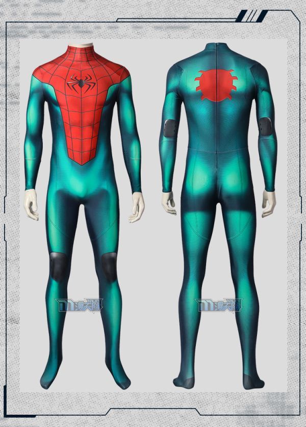 cox564工場直販 スパイダーマン Spider-Man PS5 マイルズ・モラレス 全身タイツ ジャンプスーツ コスプレ衣装_画像3