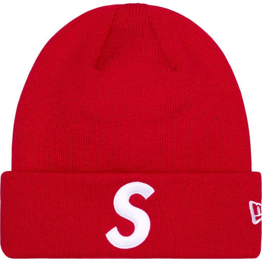 送料無料 赤 Supreme New Era S Logo Beanie Red box logo シュプリーム ニューエラ Sロゴ ビーニー ニット帽 23fwボックスロゴ 新品
