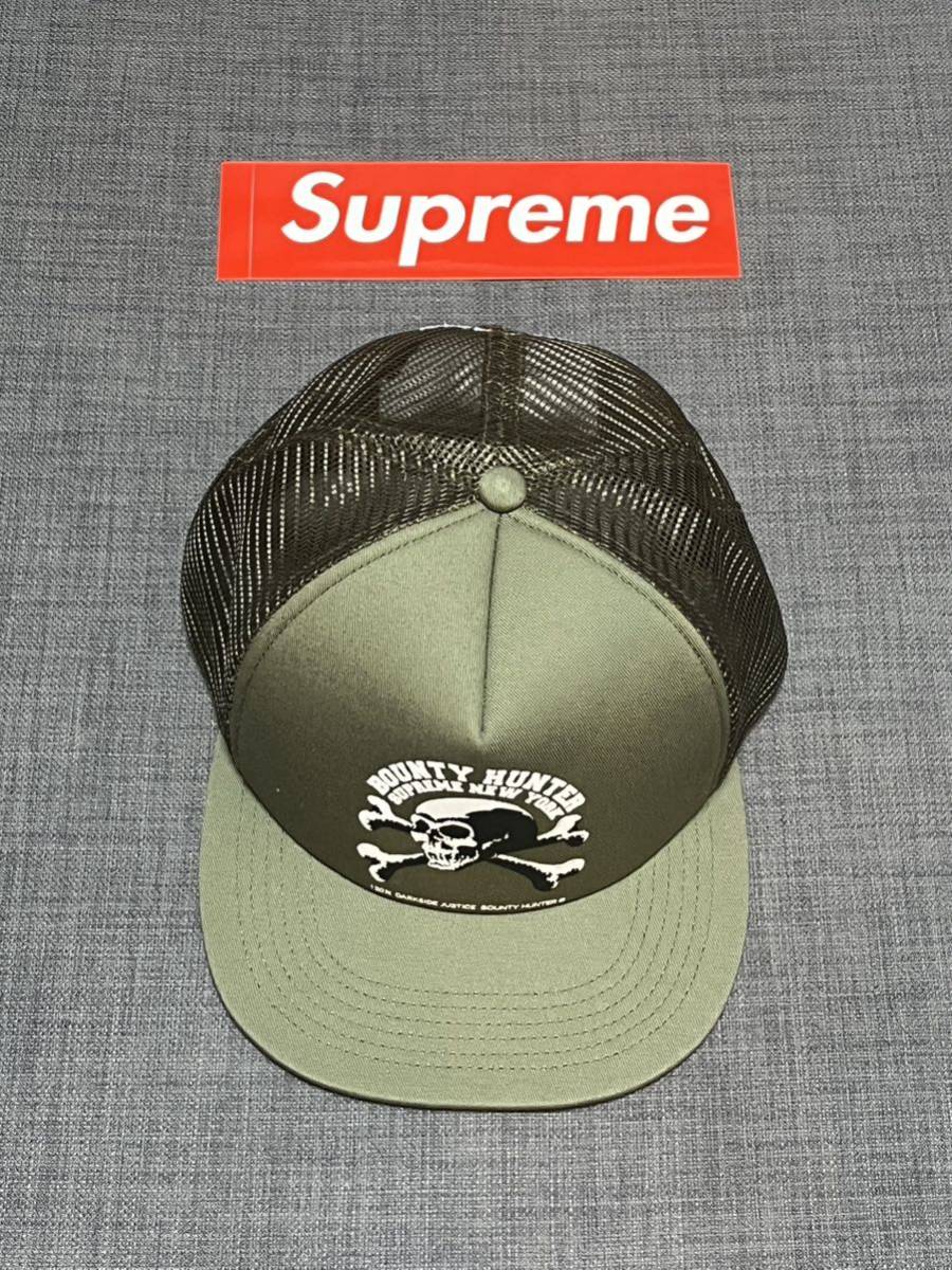 送料無料 オリーブ Supreme Bounty Hunter Mesh Back 5-Panel Cap Olive 23FW シュプリーム バウンティーハンター メッシュキャップ 新品