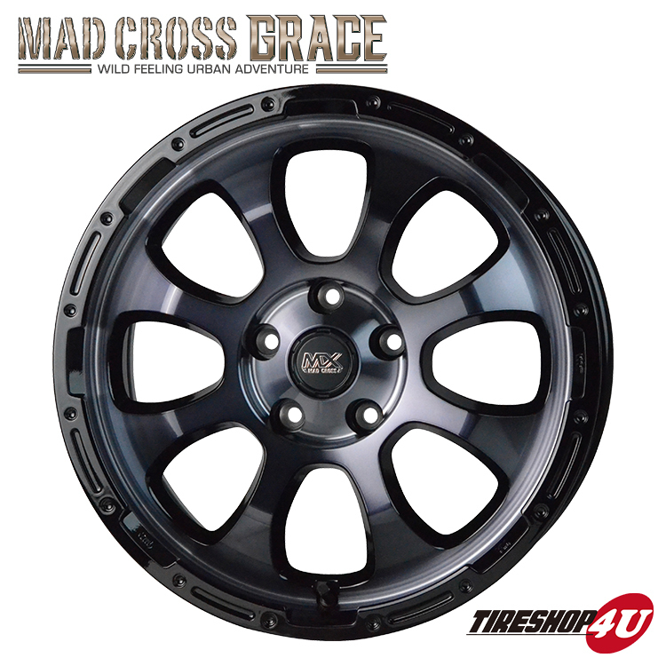 4本セット マッドクロス グレイス GRACE 16x7.0J 5/114.3 +38 BKC/BK BFグッドリッチ オールテレーン T/A KO2 215/70R16 WL デリカD5_画像2