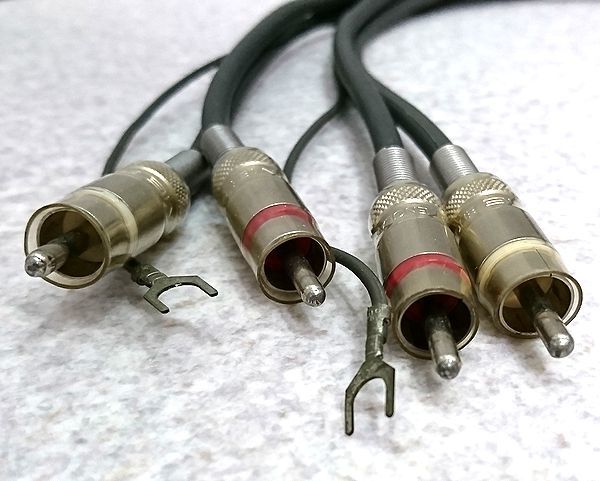 唱機電纜RCA SME ENGLAND 1.5米音頻線 原文:フォノケーブル RCA SME ENGLAND　1.5m　オーディオケーブル