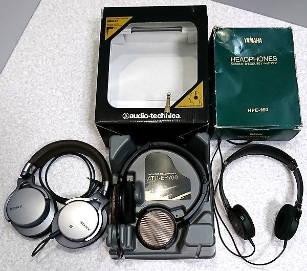 耳機3分SONY MDR  -  1 ABT音頻 -  technica ATH  -  EP 700 YAMAHA HPE  -  160耳機    原文:ヘッドホン3点 SONY MDR-1ABT　audio-technica ATH-EP700　YAMAHA HPE-160　ヘッドフォン