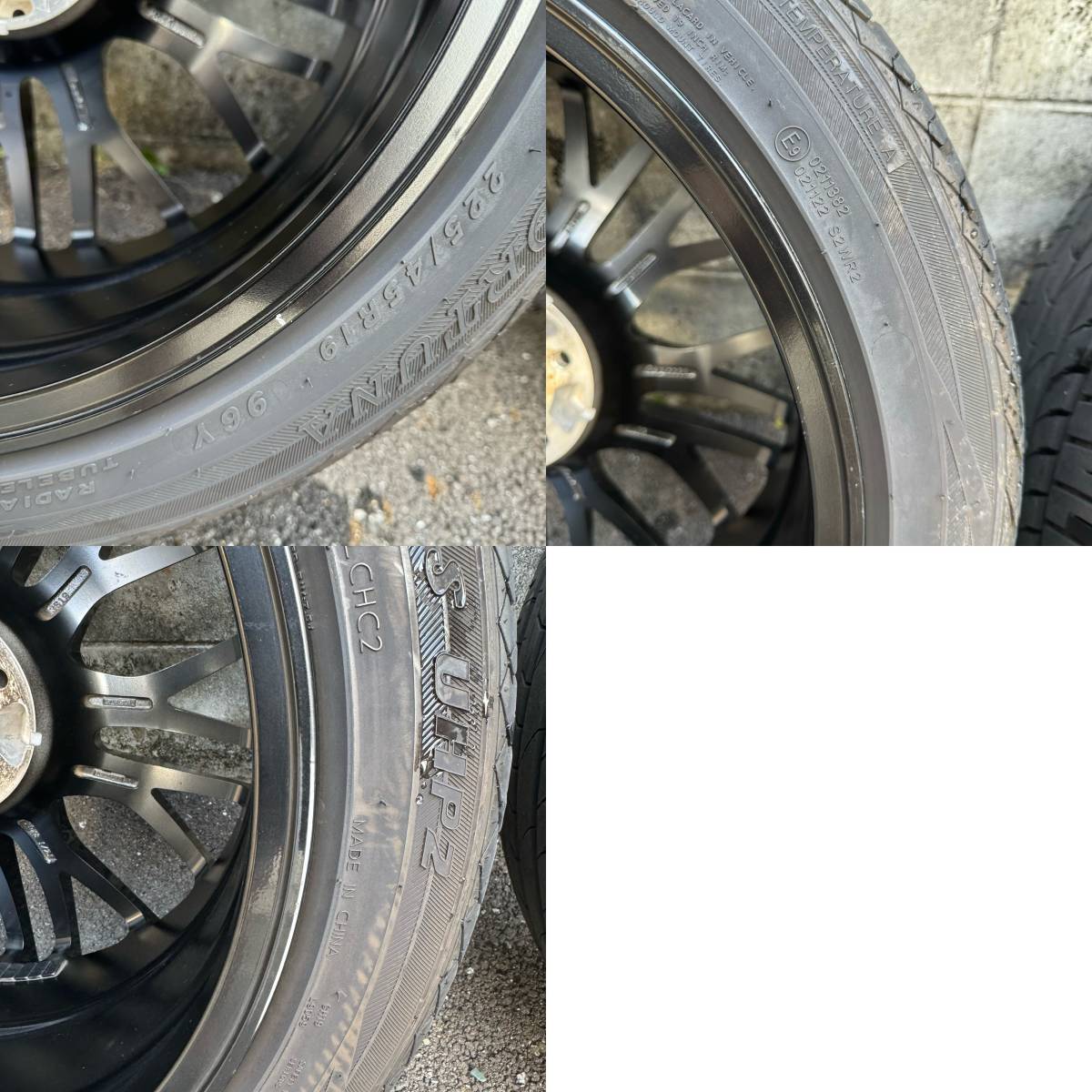 カールソン 1/10X BLK◆ 8.5J+40 ◆ 225/45R19 ◆アルファード ヴェルファイア フーガ エルグランド_画像5