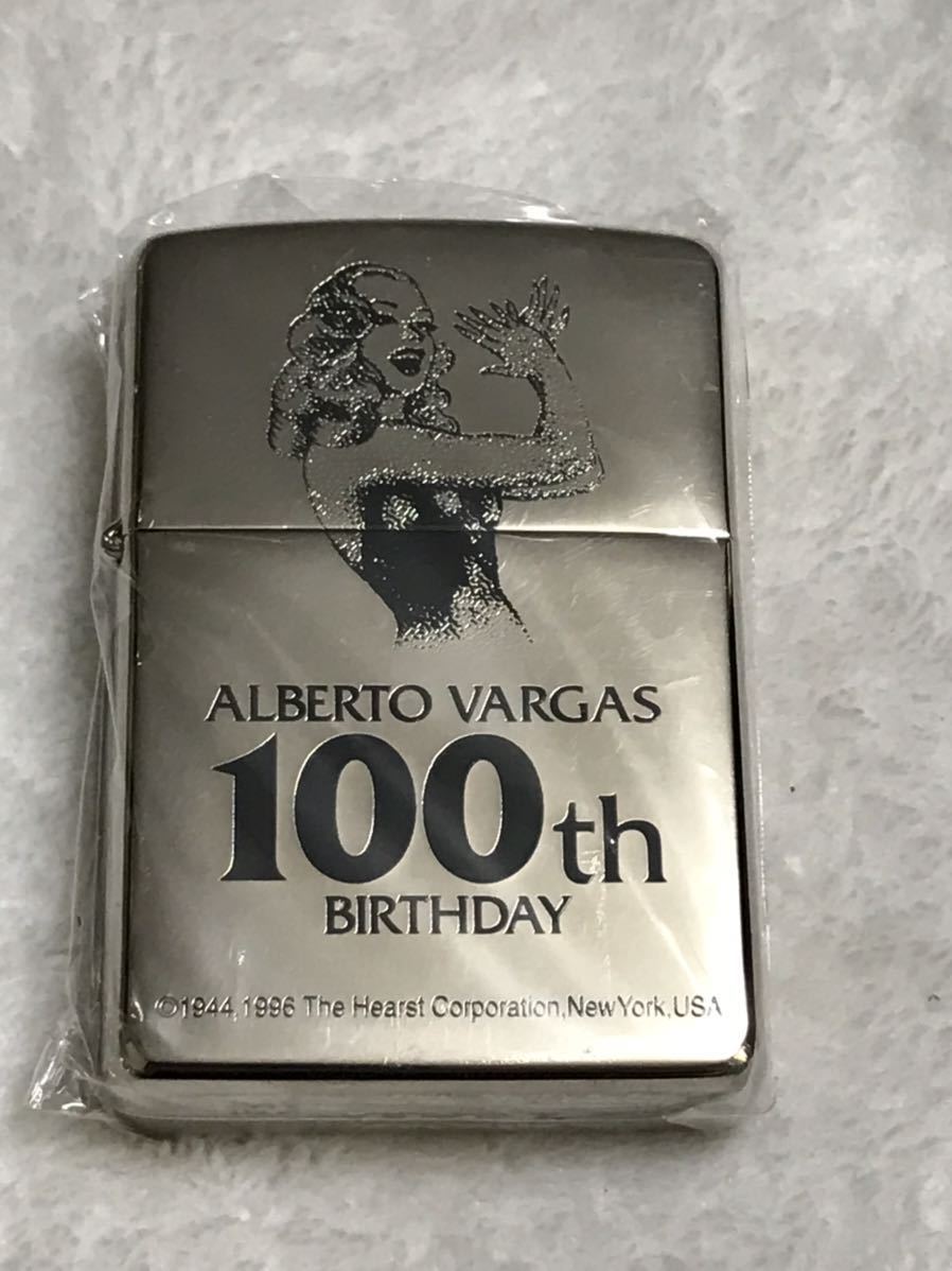 ZIPPO ジッポ ジッポー ジッポ 1996年製　Alberto Vargas 100th Birthday アルベルト・バルガス生誕100周年記念 バーガス 未使用品！