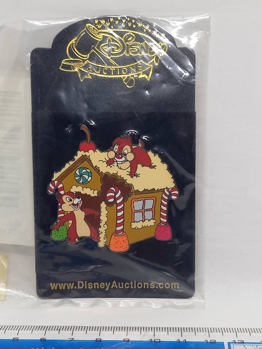 ● ディズニー Disney AUCTIONS pin チップ＆デールピン 　Xmas B　LE1000_画像2