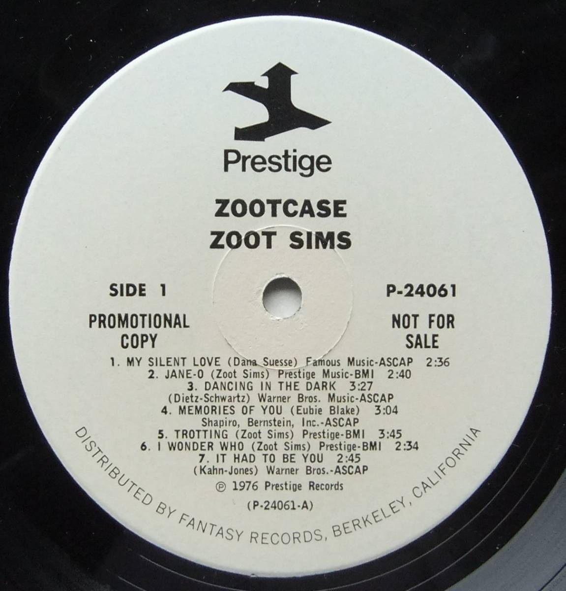 ◆ ZOOT SIMS / Zootcase (2LP) ◆ Prestige P-24061 (promo) ◆_画像5