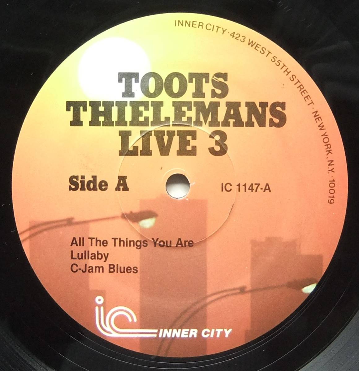 ◆ TOOTS THIELEMANS / Live 3 ◆ Inner City IC 1147 ◆_画像3