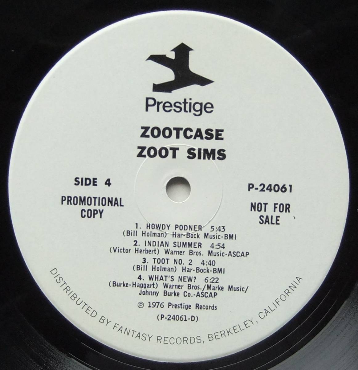 ◆ ZOOT SIMS / Zootcase (2LP) ◆ Prestige P-24061 (promo) ◆_画像8