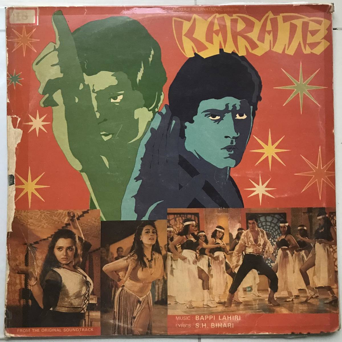 LP India「 Karate : Bappi Lahiri 」Bollywood Psych Funk Disco Synth Pop 80's インド ボリウッド OST 幻稀少人気盤 _画像1