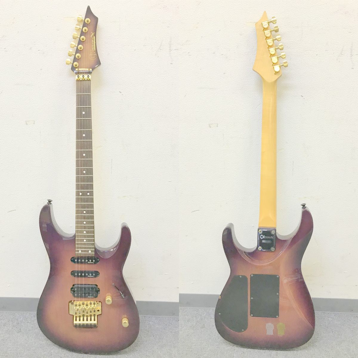 T261-H5-2233 CHARVEL シャーベル エレキギター ストラトタイプ 374160 パープル系 6弦 楽器 ※音だし確認済み ⑯_画像2