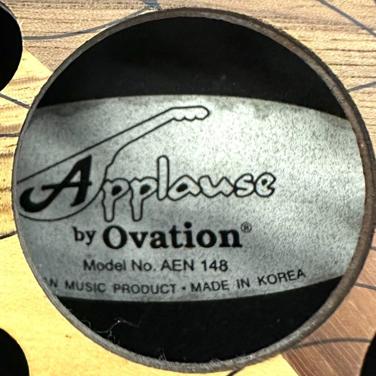 W614-I56-478 Applause by Ovation アプローズ バイ オベーション AEN148 アコースティックギター エレアコ 6弦 弦楽器 音出し確認済_画像8