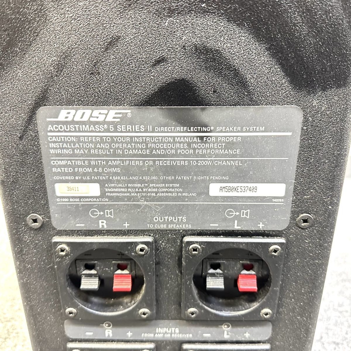 X609-I51-540 BOSE ボーズ Acoustimass 5 SeriesⅡ speaker system スピーカーシステム オーディオ機器 音響機器 音出し確認済み_画像6