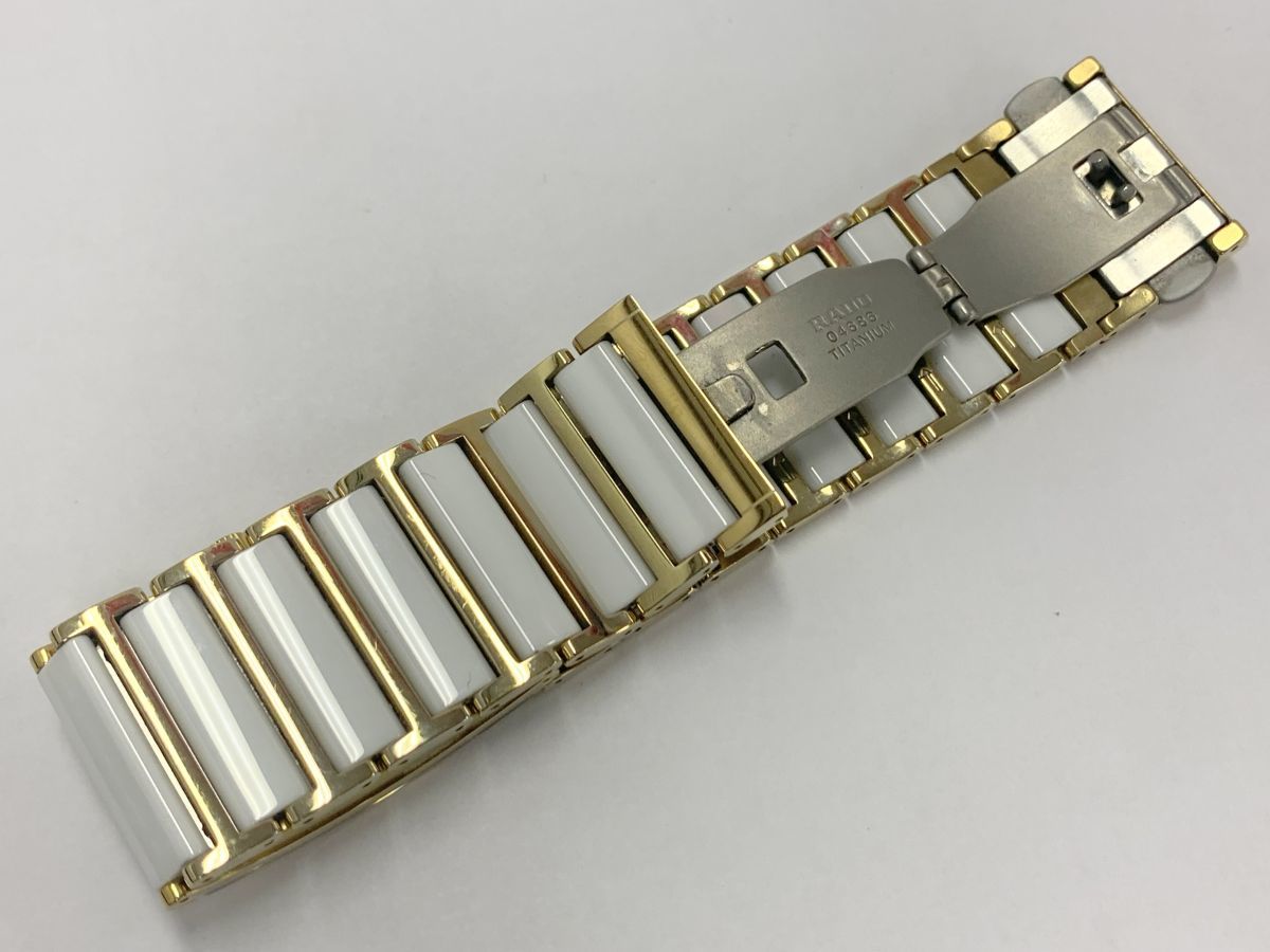 X480-W6-456◎【電池交換済み】 RADO ラドー ダイヤスター 160.0791.3 ジュビリー 石付 シェル文字盤 レディース デイト クオーツ 稼働 ⑥_画像6