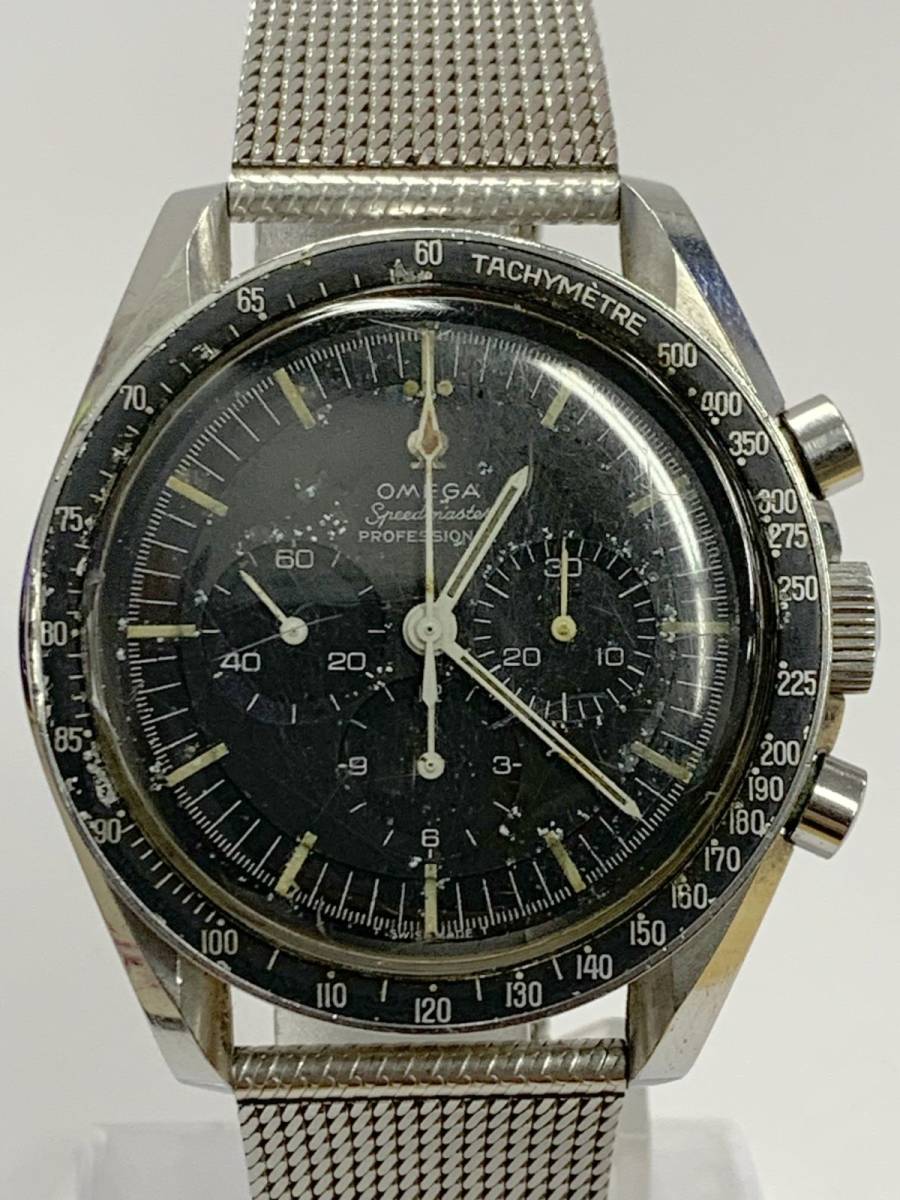 X499-C1-443◎ OMEGA オメガ Speedmaster スピードマスター プロフェッショナル クロノグラフ メンズ 手巻き 不動 腕時計 ⑥_画像1