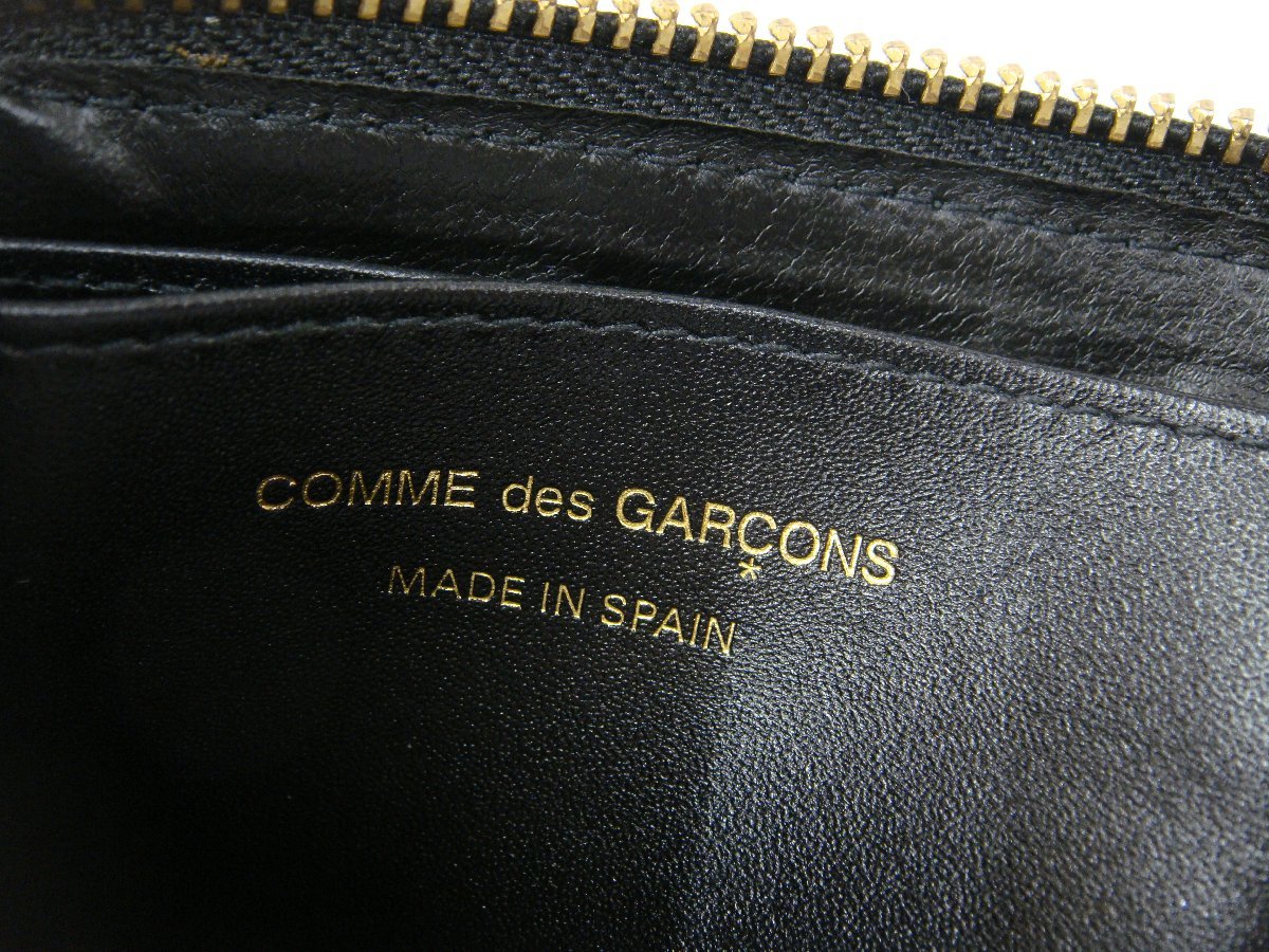 B127T【本物保証】 COMME des GARCONS コムデギャルソン SA3100HL HUGE LOGO ヒュージロゴ ウォレット L字ファスナー コインケース_画像8