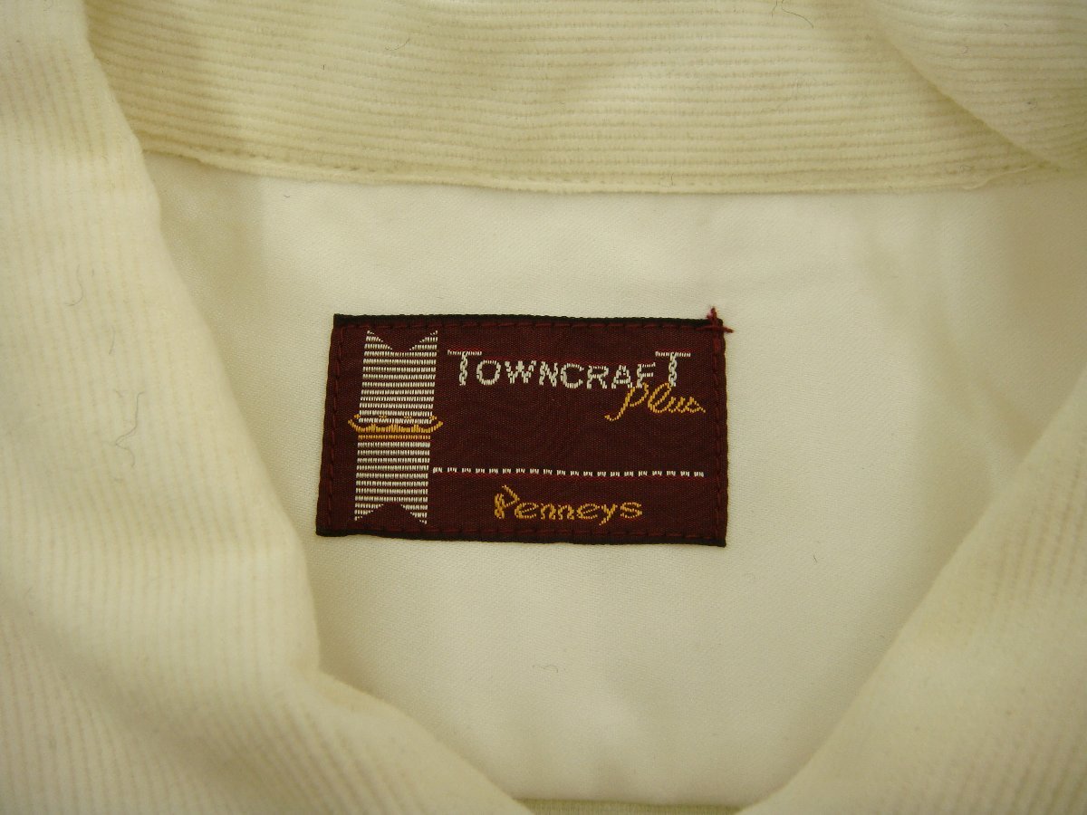 1円～ TOWNCRAFT タウンクラフト 長袖シャツ コーデュロイ X-LARGE 44-46 綿100％ メンズ_画像3