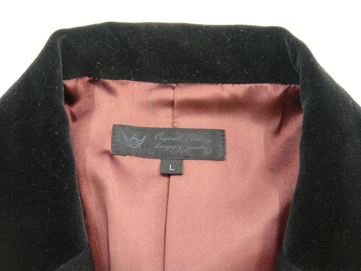 666 トリプルシックス Original Clothing ジャケット コート Lサイズ ウール90％ メンズ ブラック_画像2