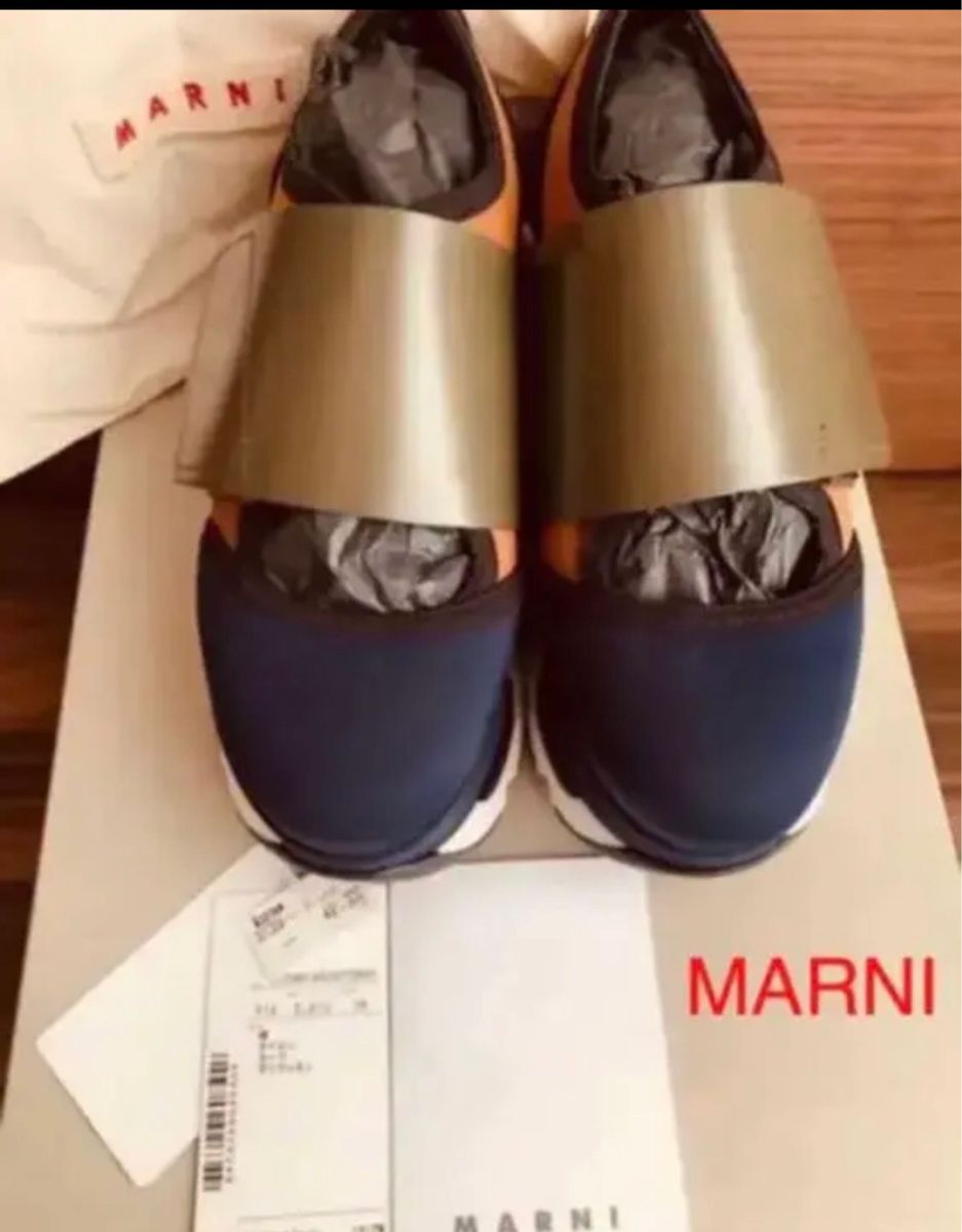 マルニ MARNI レザー ベルクル スニーカー新品タグ付|Yahoo!フリマ