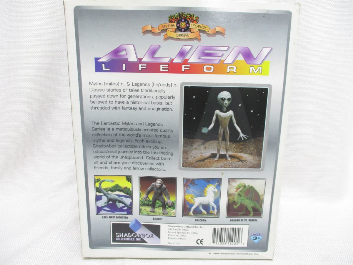 OF-73 shadow box SHADOWBOX# Alien ALIEN LIFEFORM figure #Myths&Legends SERIES/WITH PANORAMIC DISPLAY