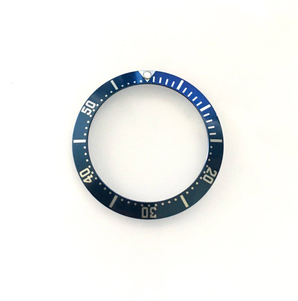 36mm ケース用 腕時計 修理交換用 社外部品 ベゼルインサート ブルー 