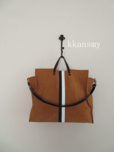 L'Appartement アパルトモン購入CLARE V.クレアヴィヴィエ*Simple Tote Bag 2WAYレザートートバッグ_画像6