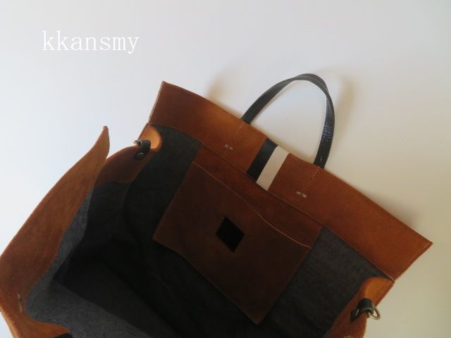 L'Appartement アパルトモン購入CLARE V.クレアヴィヴィエ*Simple Tote Bag 2WAYレザートートバッグ_画像5
