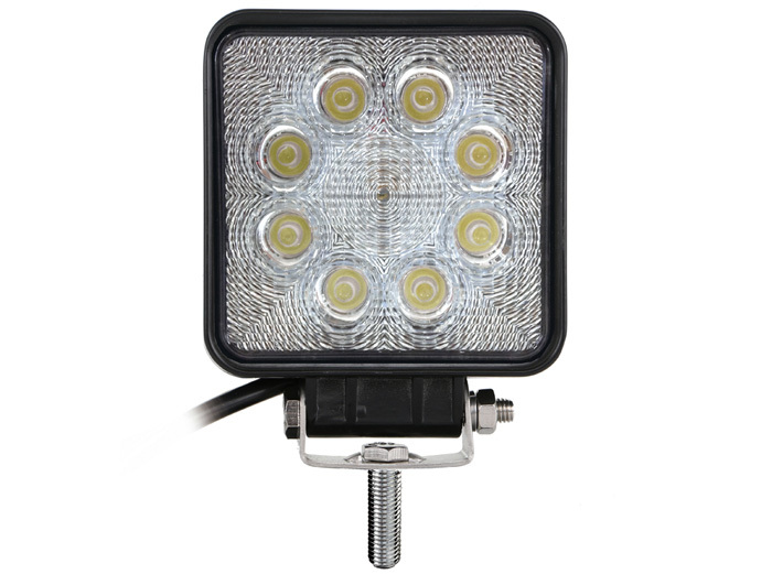 LED ワークライト 角 ML-18 1560lm 白色LED 8灯 IP67 角度調整可 6000K 12V 24V 対応 作業灯 カシムラ_画像2